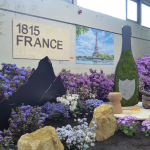 Ein nach Französischem Vorbild gestaltetes Blumenbeet als Teil einer Floristischen Ausstellung