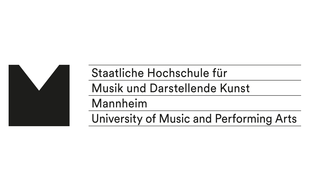 Das Logo der Musikhochschule Mannheim (Schwarz)