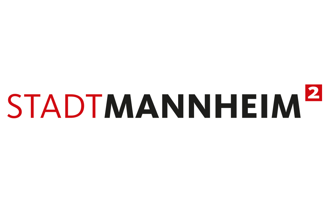 Das Logo der Stadt Mannheim (Rot und Schwarz)